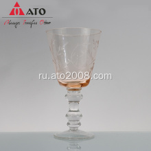 Уникальный винтажный винный бокал Cyrstal Goblet Wine Glass